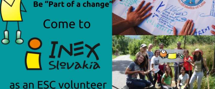 Call per volontari ESC con INEX Slovakia – Part of a change