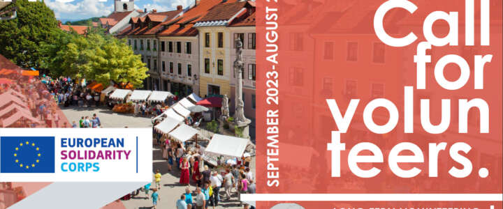 Un anno di volontariato finanziato dal programma ESC in Slovenia da agosto!