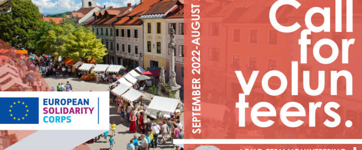 Un anno di volontariato finanziato dal programma ESC in Slovenia da settembre!