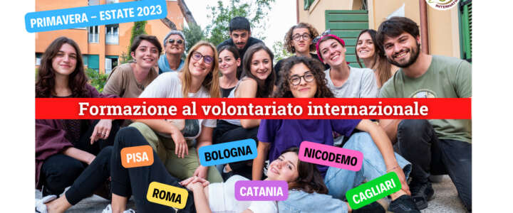 Partecipa alle formazioni al VOLONTARIATO internazionale con SCI-Italia
