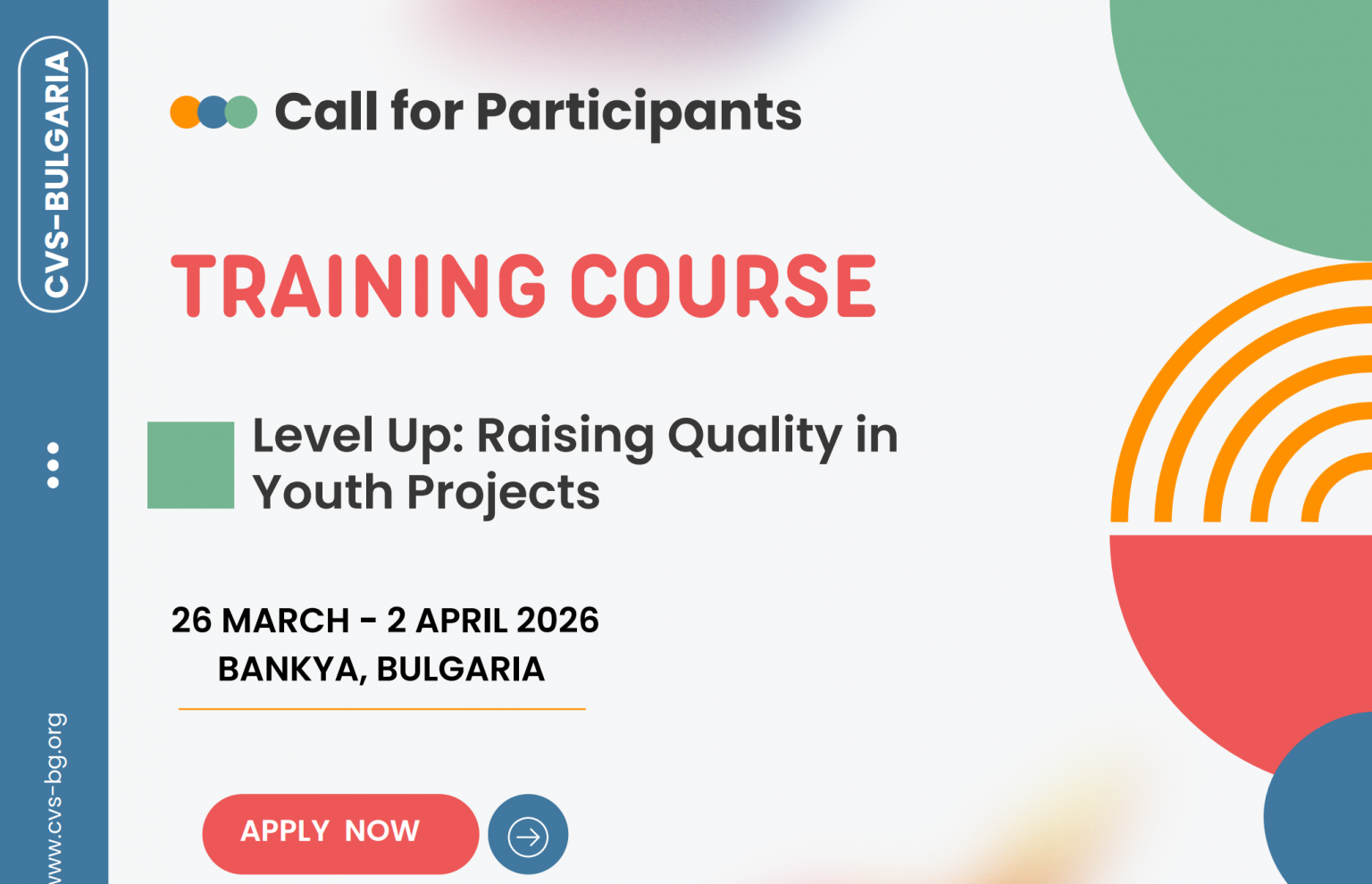Training Level Up: migliora la qualità dei tuoi progetti Erasmus+ a Bankya, Bulgaria