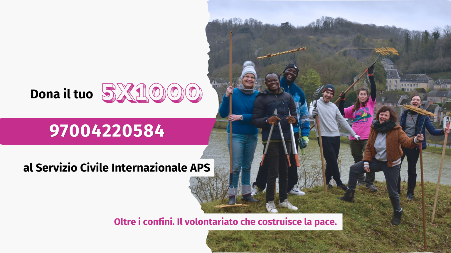 Dona il tuo 5×1000 a SCI Italia: sostieni il volontariato che costruisce la pace