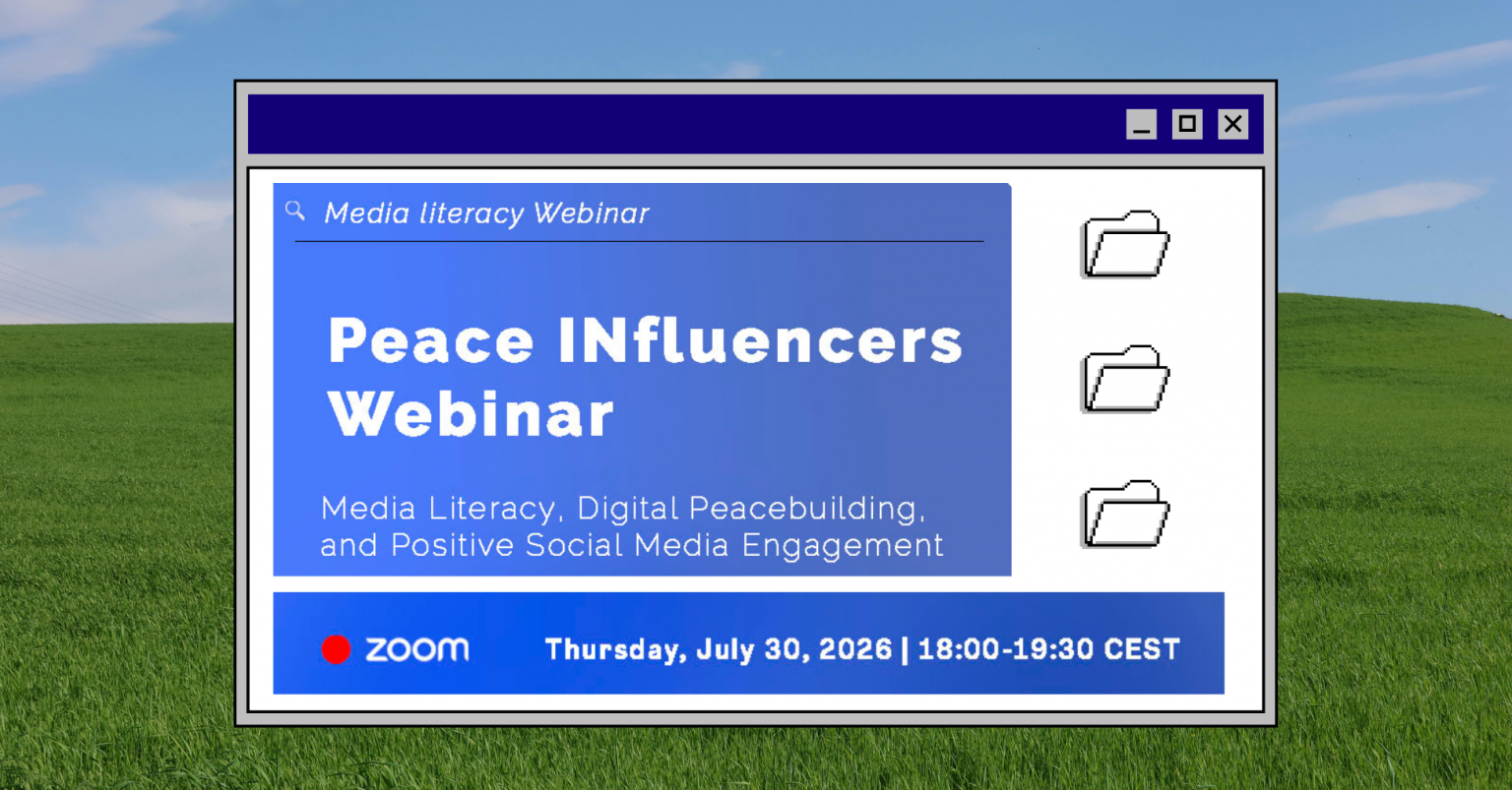 Peace INfluencers: webinar Erasmus+ su media literacy e costruzione della pace digitale
